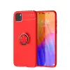 Huawei Y5p Kılıf Range Yüzüklü Silikon - Kırmızı