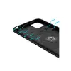 Huawei Y5p Kılıf Range Yüzüklü Silikon - Siyah-kırmızı