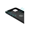 Huawei Y5p Kılıf Range Yüzüklü Silikon - Siyah-mavi