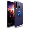 Huawei Y6p Kılıf Range Yüzüklü Silikon - Mavi