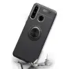 Huawei Y6p Kılıf Range Yüzüklü Silikon - Mavi