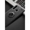 Huawei Y6p Kılıf Range Yüzüklü Silikon - Siyah