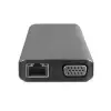 Hytech HY-USBC32 4K-2K Ultra HD Gri Metal 5x USB2.0-USB3.0 100M RJ45 PD, TypeC Data, ö (KDO)