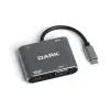 Hytech HY-USBC82 4K@30Hz Gri Metal 2xUSB3.0, 1xUSB (KDO)