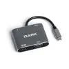 Hytech HY-USBC82 4K@30Hz Gri Metal 2xUSB3.0, 1xUSB (KDO)