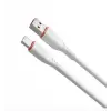 Hytech HY-X105 1m 3A Type-C Beyaz Şarj Kablosu