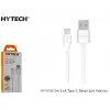 Hytech HY-X106 2m 2.4A Type-C Beyaz Şarj Kablosu