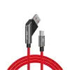 Hytech HY-X215 3A Micro Usb 1m Kırmızı Data + Sarj Kablosu (KDO)