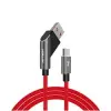 Hytech HY-X215 3A Micro Usb 1m Kırmızı Data + Sarj Kablosu (KDO)