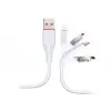 Hytech HY-X235 1.2M 3A Micro Usb Beyaz Data (KDO)