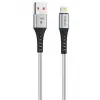 Hytech HY-X331 1m 2.4A Lightning Silver Gri Data + Şarj Kablosu (KDO)