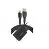 Hytech HY-XE26T Type-C Kablolu 2100MA Ev Şarj 11W + 2,4A Siyah Şarj Adaptör Seti
