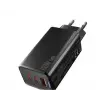 Hytech HY-XEG65 2-USB-C + USB-A GAN PD 65W - QC 18W Type PD-PPS Siyah EV-NOTEBOOK Şarj Adaptör (KDO)