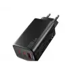 Hytech HY-XEG65 2-USB-C + USB-A GAN PD 65W - QC 18W Type PD-PPS Siyah EV-NOTEBOOK Şarj Adaptör (KDO)