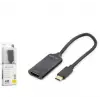 iETOP HDX7898 Type-C to HDMI Görüntü Dönüştürücü 4K 30Hz 20 cm Siyah (KDO)