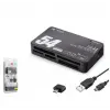 iETOP TC209 USB Type-C All in One Kart Okuyucu SD MicroSD MMC MS 480 Mbps Siyah (KDO)
