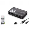 iETOP TC209 USB Type-C All in One Kart Okuyucu SD MicroSD MMC MS 480 Mbps Siyah (KDO)