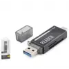 iETOP TC306AC USB Type-C 3.2 Gen1 Kart Okuyucu SD MicroSD 5 Gbps Siyah (KDO)