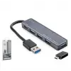 iETOP TU360 USB Type-C 3.1 Gen1 Hub 4 Port 5 Gbps Gri (KDO)