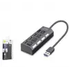 iETOP U3202 USB 3.0 Anahtarlı Hub 4 Port 5 Gbps Siyah