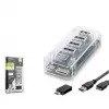 iETOP U336 USB Type-C 3.1 Gen1 Hub 4 Port 5 Gbps Şeffaf