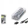 iETOP U336 USB Type-C 3.1 Gen1 Hub 4 Port 5 Gbps Şeffaf