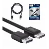 Inca Idpd-02tx 2mt Displayport to  Displayport 4k Kablo (KDO)