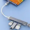 Inca IUSB-04T Type-C Grişli 4Port Usb Hub 3X2.0 USB Çıkış 3.0 USB Çıkış 5 Gbps (KDO)