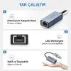 Inca IUTP-01TX Ethernet Adaptörü USB ve TYPE-Cye Bağlantı USB 3.0 ve TYPE-C 3.1 Alüminyum 1000Mbps
