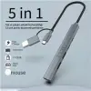 Inca IUTP-06TX 5in1 USB 3.0 + 2xUSB 2.0+Type-C+PD 100W USB+Type-C Çoklayıcı 3.0 ile 5 Gbps