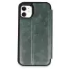 İphone 11 Kılıf Flip Cover - Koyu Yeşil