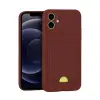 İphone 11 Kılıf Kelvin Kartvizitli Silikon - Bordo