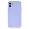 İphone 11 Kılıf Nano İçi Kadife Silikon - Lila