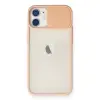 İphone 11 Kılıf Palm Buzlu Kamera Sürgülü Silikon - Pembe