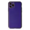 İphone 11 Pro Kılıf Coco Deri Silikon Kapak - Mor