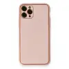 İphone 11 Pro Kılıf Coco Deri Silikon Kapak - Pembe
