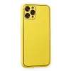İphone 11 Pro Kılıf Coco Deri Silikon Kapak - Sarı