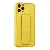 İphone 11 Pro Kılıf Coco Deri Standlı Kapak - Sarı