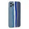 İphone 11 Pro Kılıf Ebruli Lansman Silikon - Mavi-gri