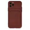 İphone 11 Pro Kılıf Kelvin Kartvizitli Silikon - Bordo