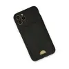 İphone 11 Pro Kılıf Kelvin Kartvizitli Silikon - Siyah