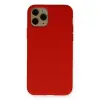İphone 11 Pro Kılıf Nano İçi Kadife Silikon - Kırmızı