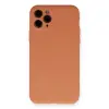 İphone 11 Pro Kılıf Nano İçi Kadife Silikon - Mat Turuncu