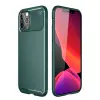 İphone 11 Pro Max Kılıf Auto Focus Karbon Kapak - Yeşil