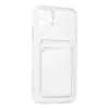 İphone 11 Pro Max Kılıf Kart Şeffaf Silikon - Şeffaf