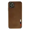 İphone 11 Pro Max Kılıf Loop Deri Silikon - Kahverengi