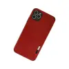 İphone 11 Pro Max Kılıf Loop Deri Silikon - Kırmızı