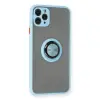 İphone 11 Pro Max Kılıf Montreal Yüzüklü Silikon Kapak - Buz Mavi