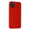 İphone 11 Pro Max Kılıf Nano İçi Kadife Silikon - Kırmızı