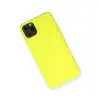 İphone 11 Pro Max Kılıf Nano İçi Kadife Silikon - Sarı